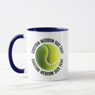 Mug Tissu moyen BLEU NAVY Combo 11oz Tennis personnali