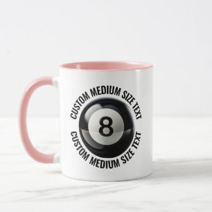 Mug Tissu moyen Combo PINK 11oz 8 Ball personnalisé