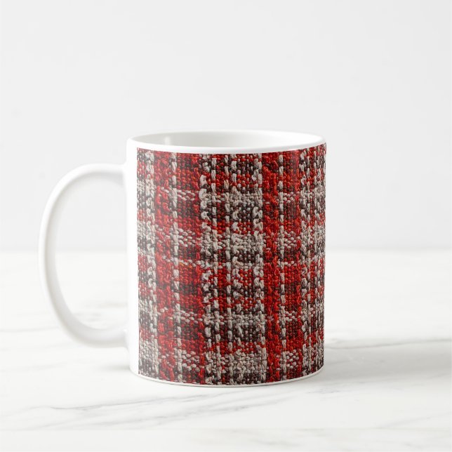 Mug Tissu taran rouge : Arrière - plan texturé (Gauche)