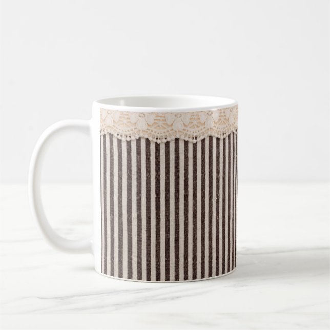 Mug Tissu texture textile et dentelle pour arrière - p (Gauche)