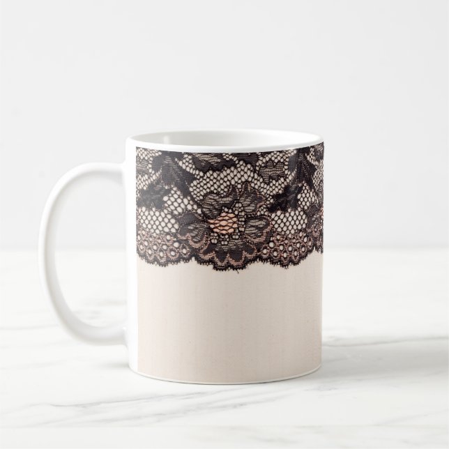 Mug Tissu texture textile et dentelle pour arrière - p (Gauche)