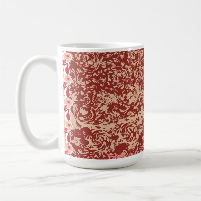 Mug Tissu traditionnel vibrant avec flo complexe (Gauche)