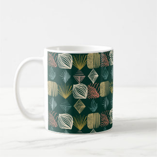 Mug Tissu Tribal des Caraïbes gras : Turquoise Boho