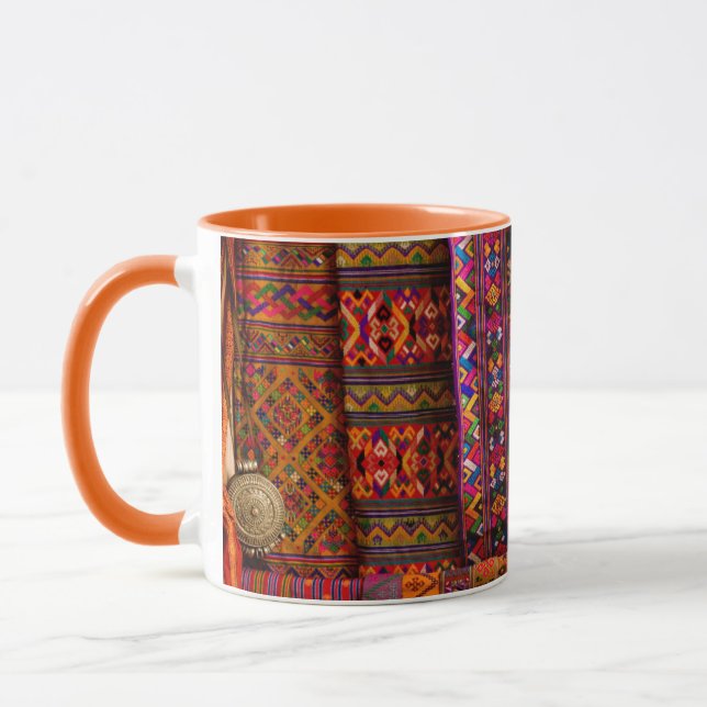 Mug Tissus bhoutanais à vendre (Gauche)