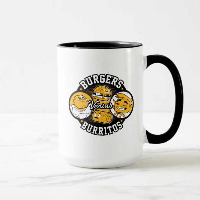 Mug Titans Ados, allez ! | Burgers contre Burritos (Droite)