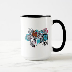 Mug Titans Ados, allez !   Graphique Arsenal de Cyborg