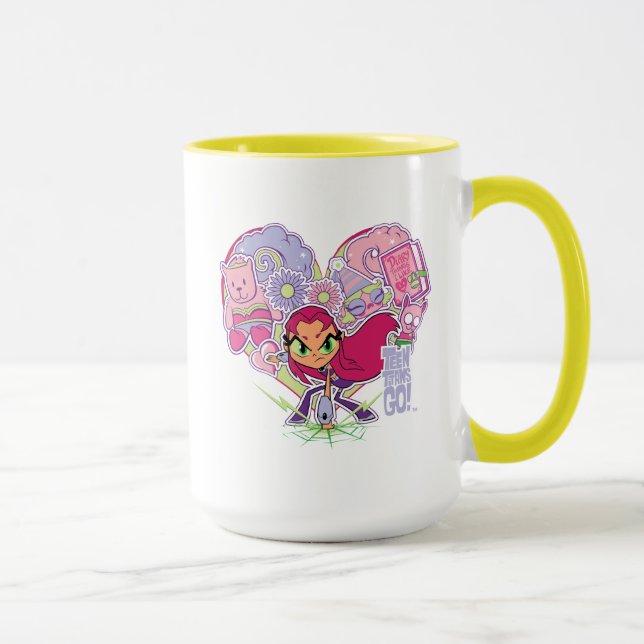 Mug Titans Ados, allez ! | Graphique de pointes cardia (Droite)