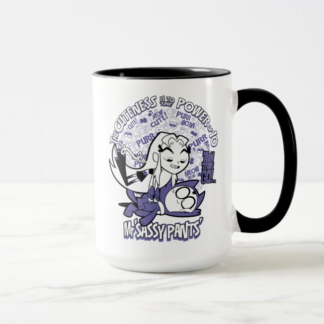 Mug Titans Ados, allez ! | Starfire & Mr Sassy Pants (Droite)
