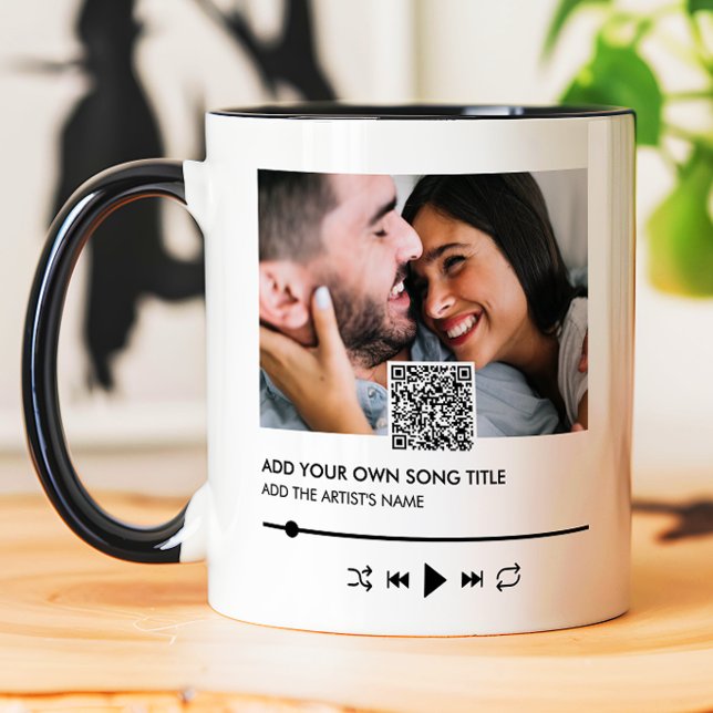 Mug Titre de chanson romantique & Lecteur de musique d (Créateur téléchargé)
