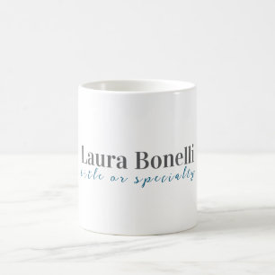 Mug Titre de nom simple moderne minimaliste profession