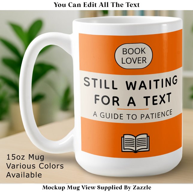 Mug Titre de patience drôle Couverture de livre de poc (Créateur téléchargé)