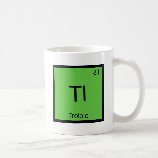 Mug Tl - T-shirt de Meme de symbole d'élément de (Droite)
