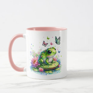 Mug Toad Whimsical, Fleurs et Papillons
