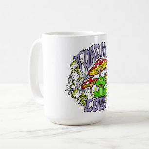 Mug Toadadal Cool Colorful floral et la typographie de