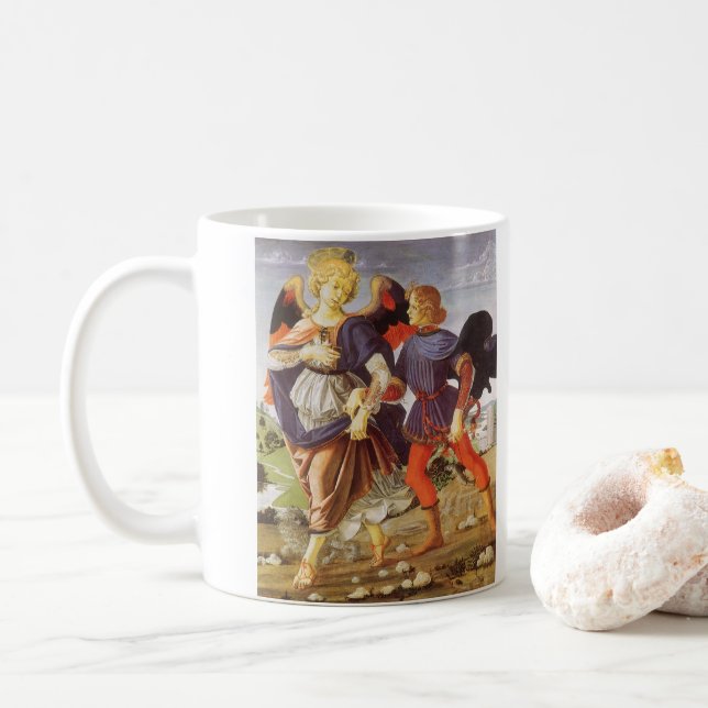 Mug Tobias et l'Ange par Andrea del Verrocchio (Avec donut)