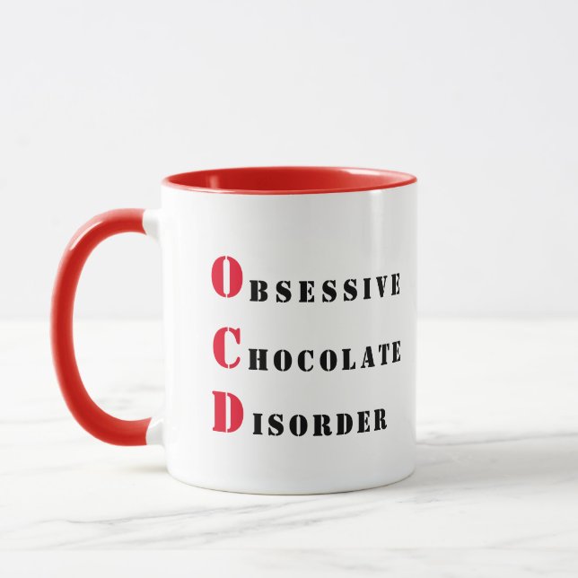 Mug TOC - Trouble Obsessif de Chocolat  (Gauche)