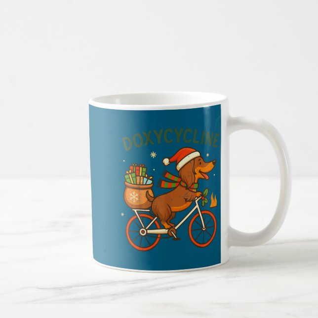 Mug Toddler Doxycycline Long Hair Dachshund Christmas  (Droite)