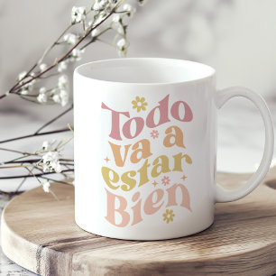 Mug "Todo Va a Estar Bien" Pastel Inspiration Super
