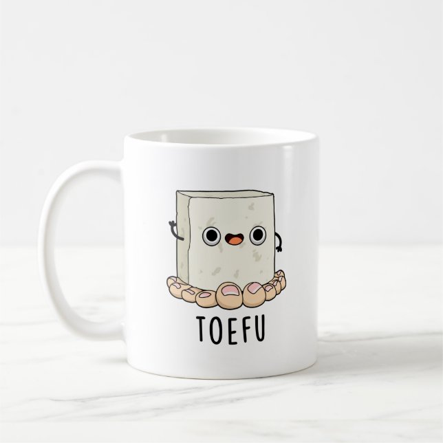 Mug Toe-fu Funny Tofu Pun (Gauche)