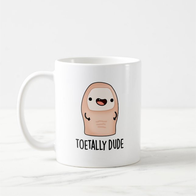 Mug Toetty Drôle Gros Toe Pun (Gauche)