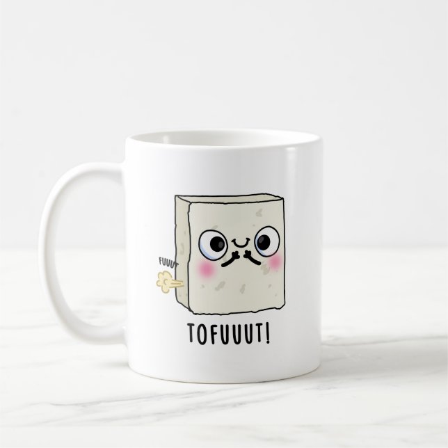 Mug Tofuut Funny Farting Tofu Pun (Gauche)