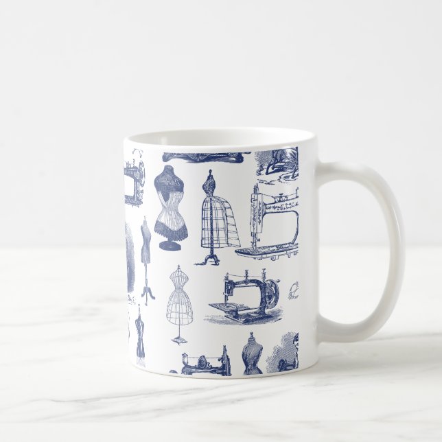 Mug Toile à coudre vintage (Droite)