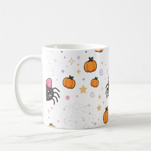 Mug Toile d'araignée mignonne motif Halloween Kawaii A