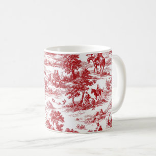 Mug Toile de nature rouge romantique pastorale