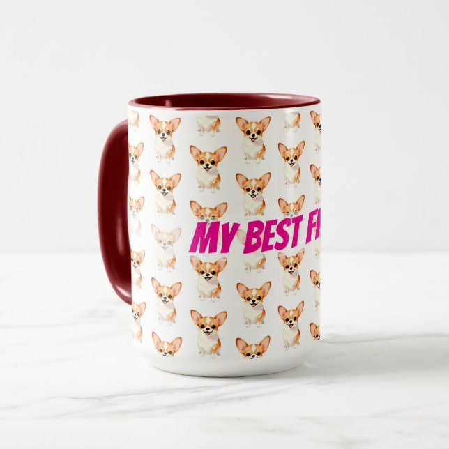 Mug Toilettage de Chien Collection Luxueuse et Tendanc (Devant gauche)
