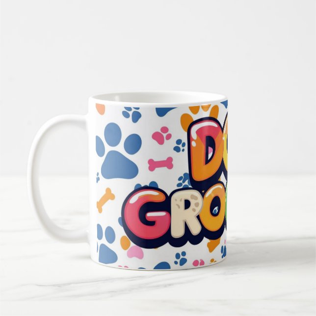 Mug Toiletteur de chien Groovy (Gauche)