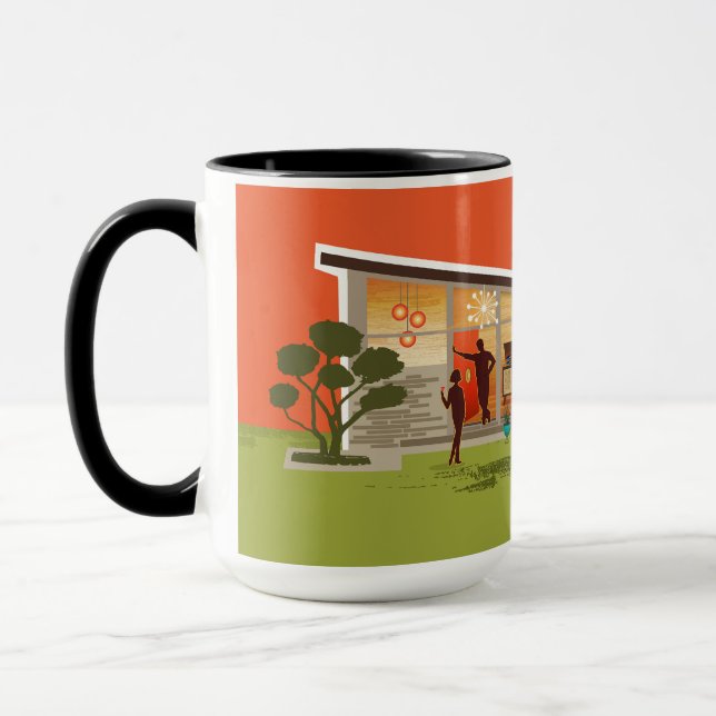Mug Toit papillon Maison moderne du milieu du siècle - (Gauche)