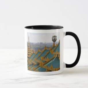 Mug Toits de la pagode Shwedagon, Yangon, Myanmar