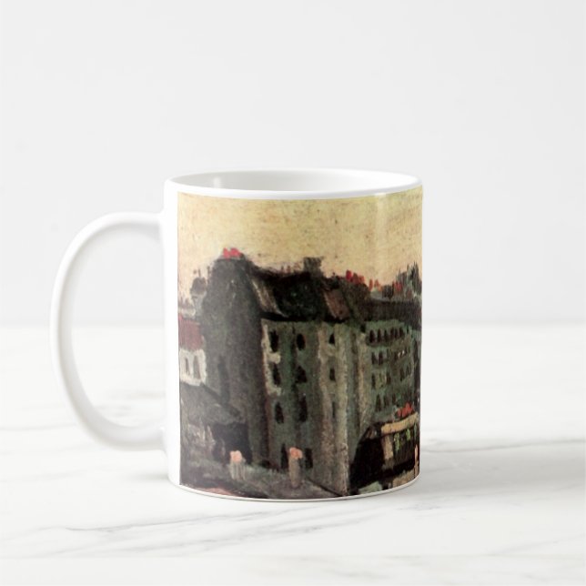 Mug Toits et arrières de maisons par Vincent van Gogh (Gauche)