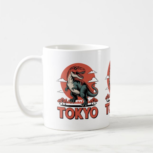 Mug Tokyo Dinosaur - Retro T-Rex Japon (Gauche)