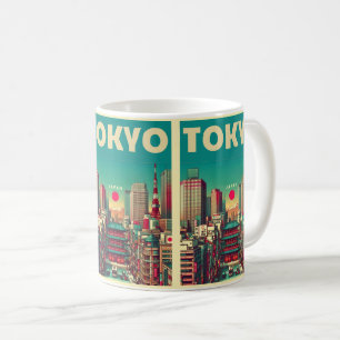 Mug Tokyo Japon Voyage vintage cartes cadeaux magnifiq