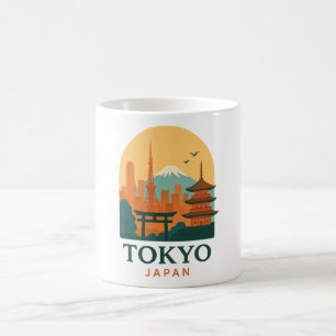 Mug Tokyo minimaliste Japon Voyage   Moderne 