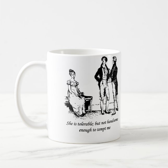 Mug Tolerable - Pride and Prejudice (Gauche)