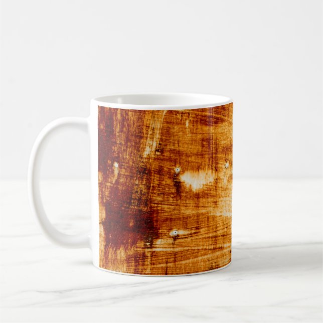 Mug Tôles en acier rouillé, arrière - plan texturé. (Gauche)