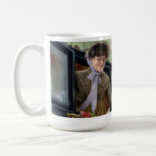 Mug Tom aidant Mary sortir de la calèche