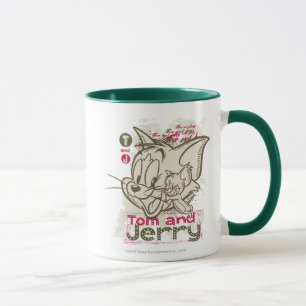 Mug Tom and Jerry Pink and Green