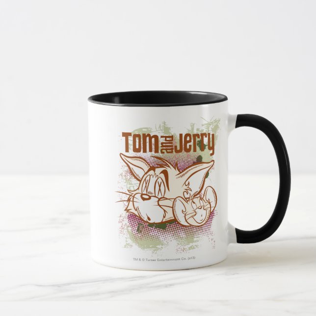 Mug Tom et Jerry Brown et vert (Droite)