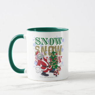 Mug Tom et Jerry Santas By The Tree
