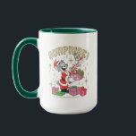 Mug Tom, Jerry, and Nibbles Holiday Surprise<br><div class="desc">Check out Tom dressed as Santa holding a gift containing Jerry that is dressed as Santa holding a gift containing Nibbles! Surprise!</div>