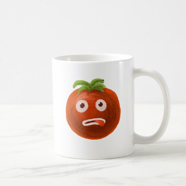 Mug Tomate drôle de bande dessinée (Droite)