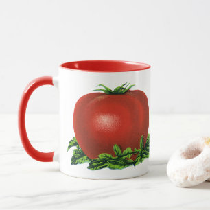 Mug Tomate rouge vintage, légumes et fruits