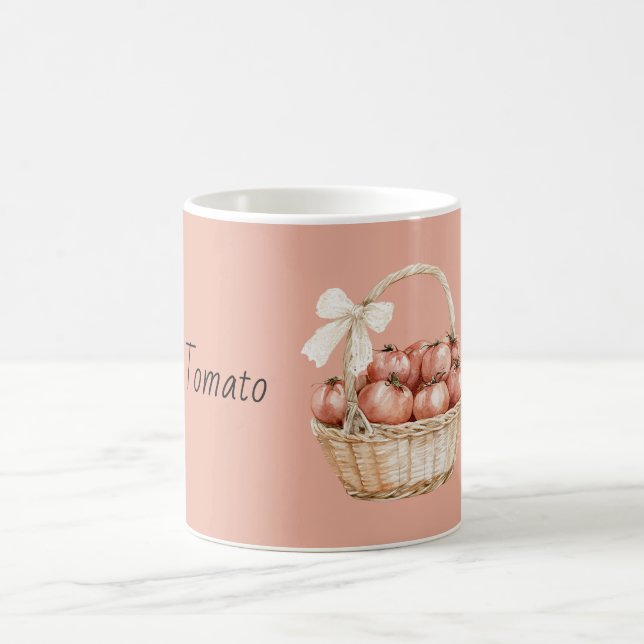 Mug Tomates dans un panier avec un nœud (Centre)