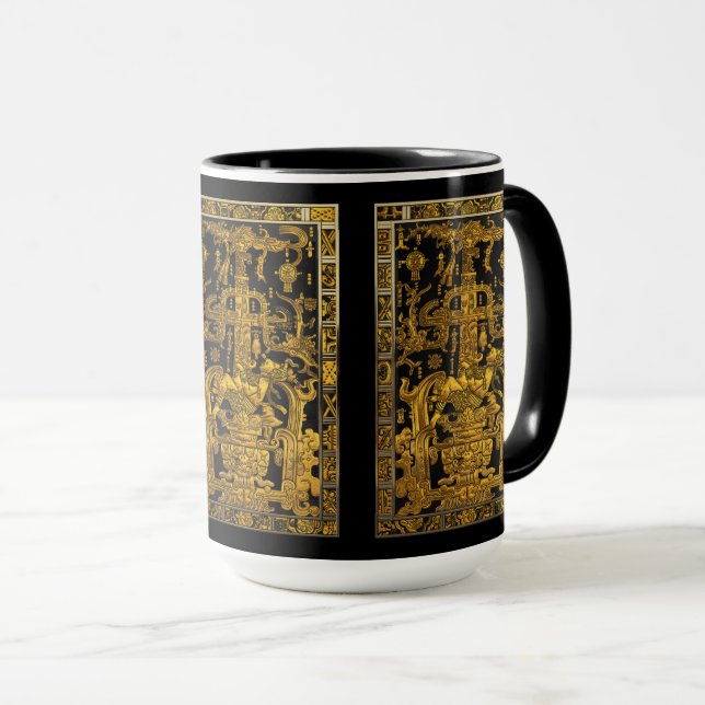 Mug Tombeau de Pakal - Astronaut Palenque d'or (Devant droit)