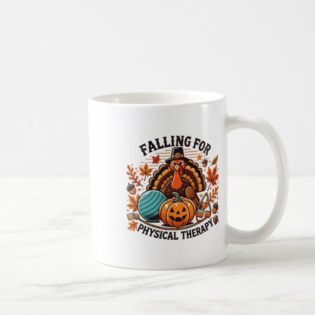 Mug Tomber Pour La Thérapie Physique Pt Citrouille Aut (Droite)