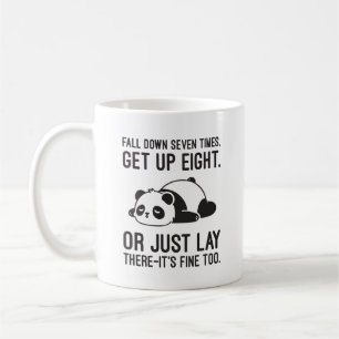 Mug Tomber Sept Fois, Se Lever Huit - Lazy Panda
