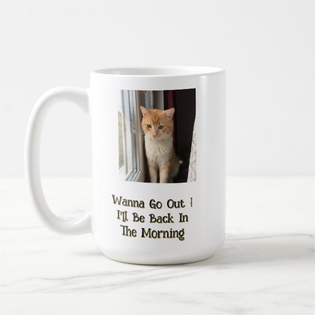 Mug Tomcat, Photo, Texte Drôle Devant  Derrière, Perso (Gauche)
